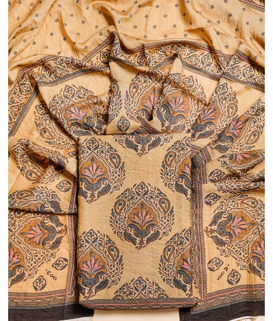 DESI GULBAGH MOGRA CHANDERI SUIT SET