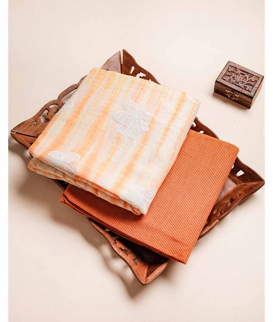 COTTON LINEN SHIBORI WITH COTTON STRIPES MIX & MATCH