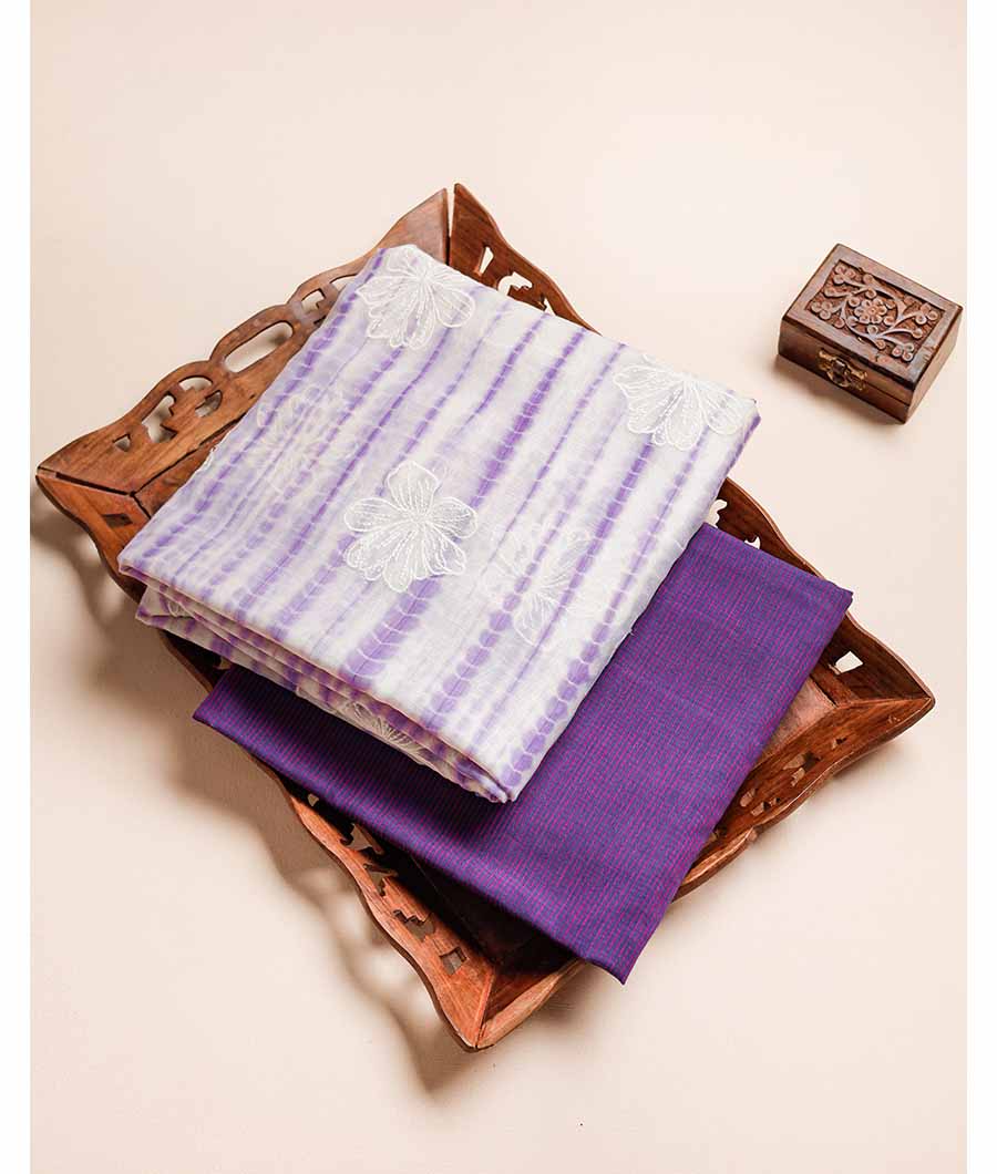 COTTON LINEN SHIBORI WITH COTTON STRIPES MIX & MATCH