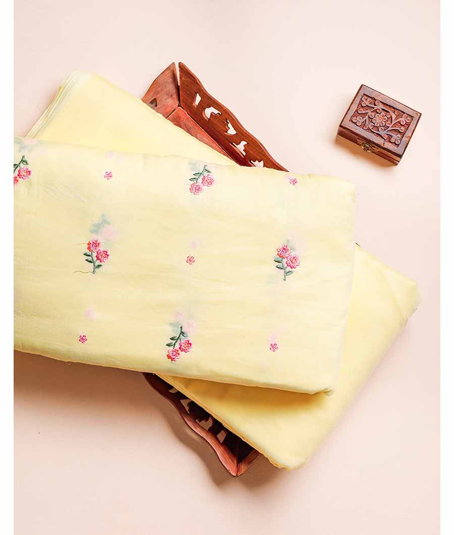 CHANDERI EMBROIDERED & PLAIN FABRIC