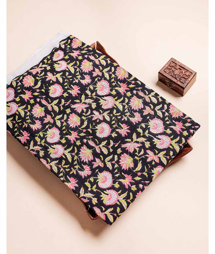 PURE COTTON HAND BLOCK PRINTED FABRIC
