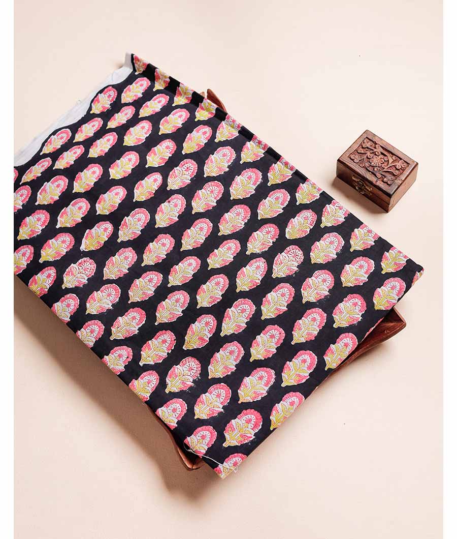 PURE COTTON HAND BLOCK PRINTED FABRIC