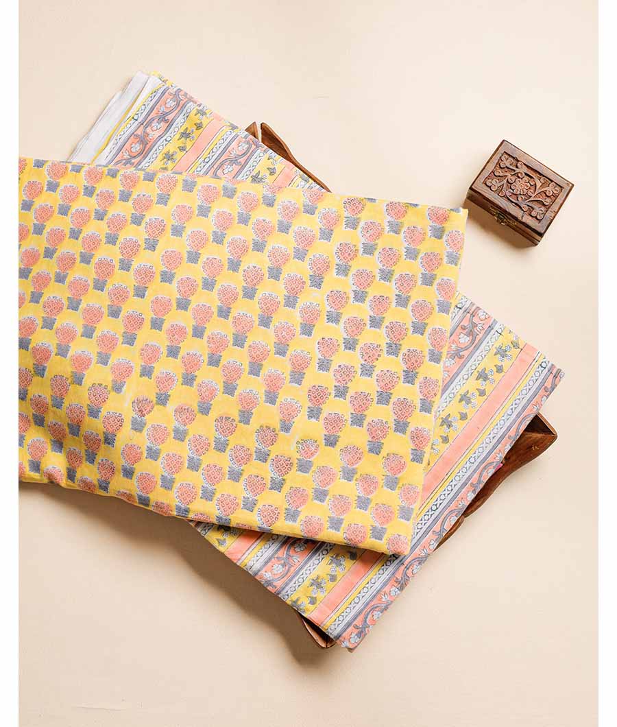 PURE COTTON HAND BLOCK PRINTED FABRIC