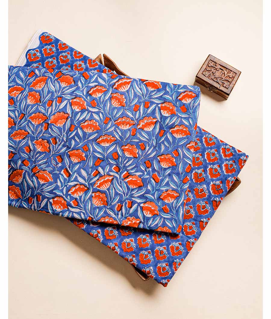 PURE COTTON HAND BLOCK PRINTED FABRIC