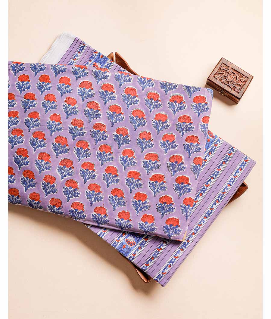 PURE COTTON HAND BLOCK PRINTED FABRIC