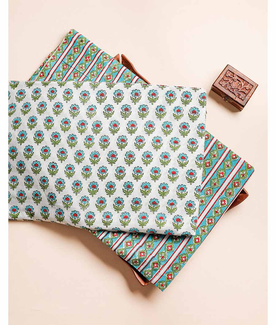 PURE COTTON HAND BLOCK PRINTED FABRIC
