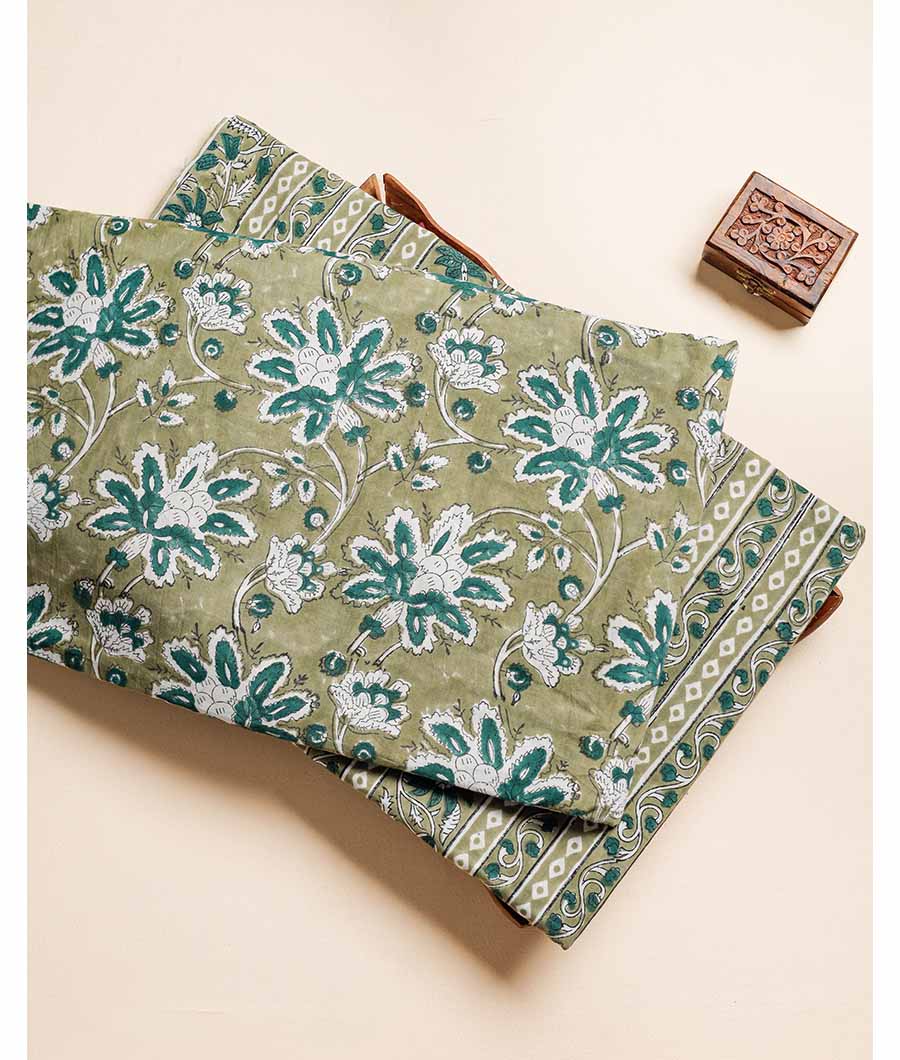 PURE COTTON HAND BLOCK PRINTED FABRIC