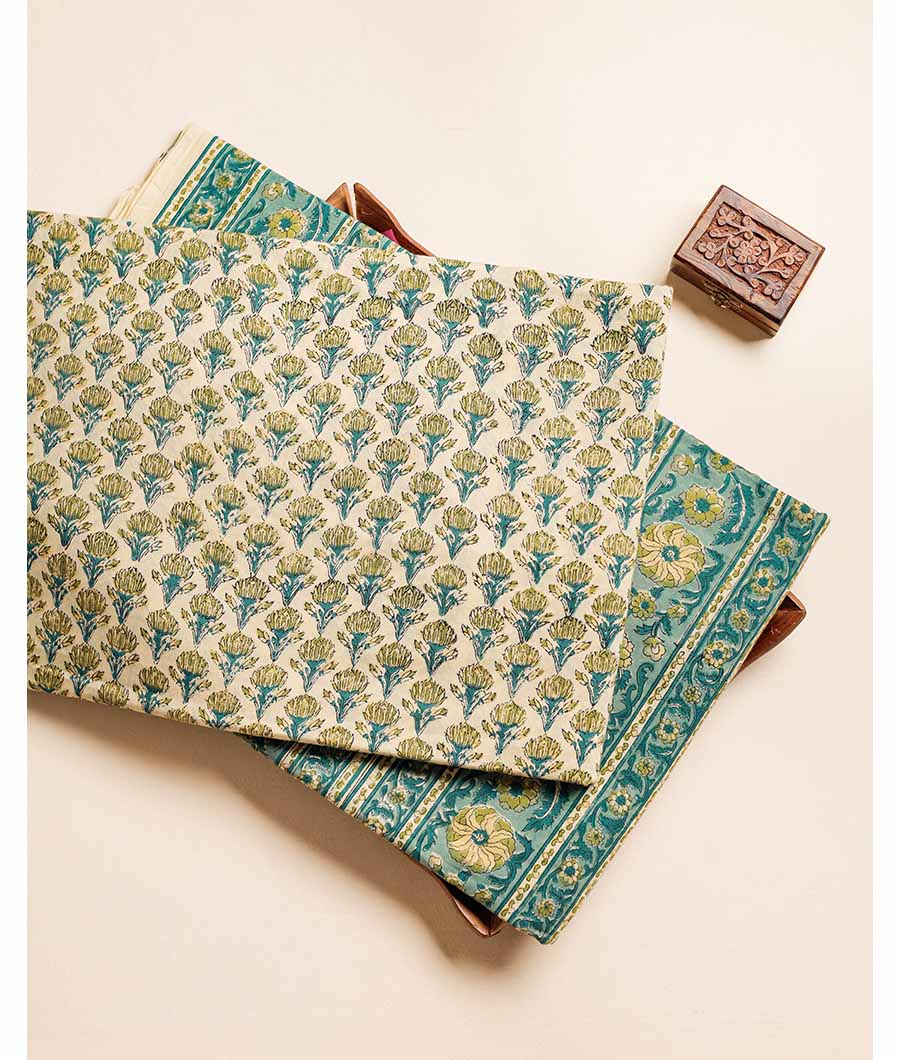 PURE COTTON HAND BLOCK PRINTED FABRIC