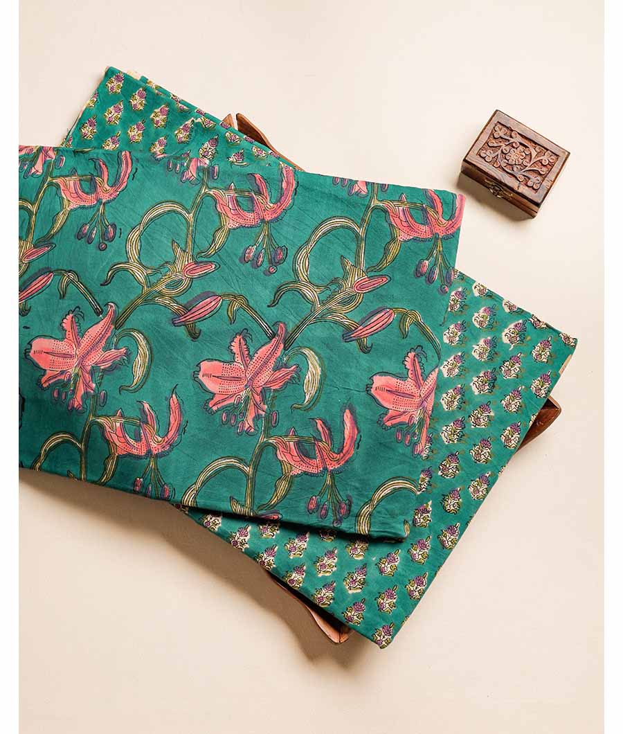 PURE COTTON HAND BLOCK PRINTED FABRIC