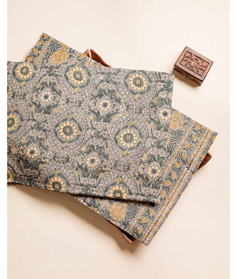 PURE COTTON HAND BLOCK PRINTED FABRIC