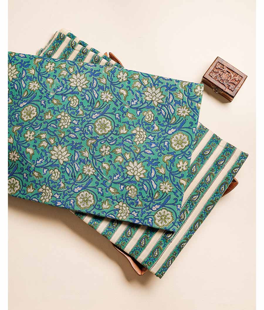 PURE COTTON HAND BLOCK PRINTED FABRIC