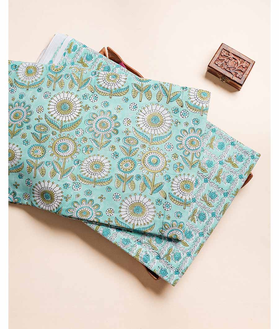 PURE COTTON HAND BLOCK PRINTED FABRIC