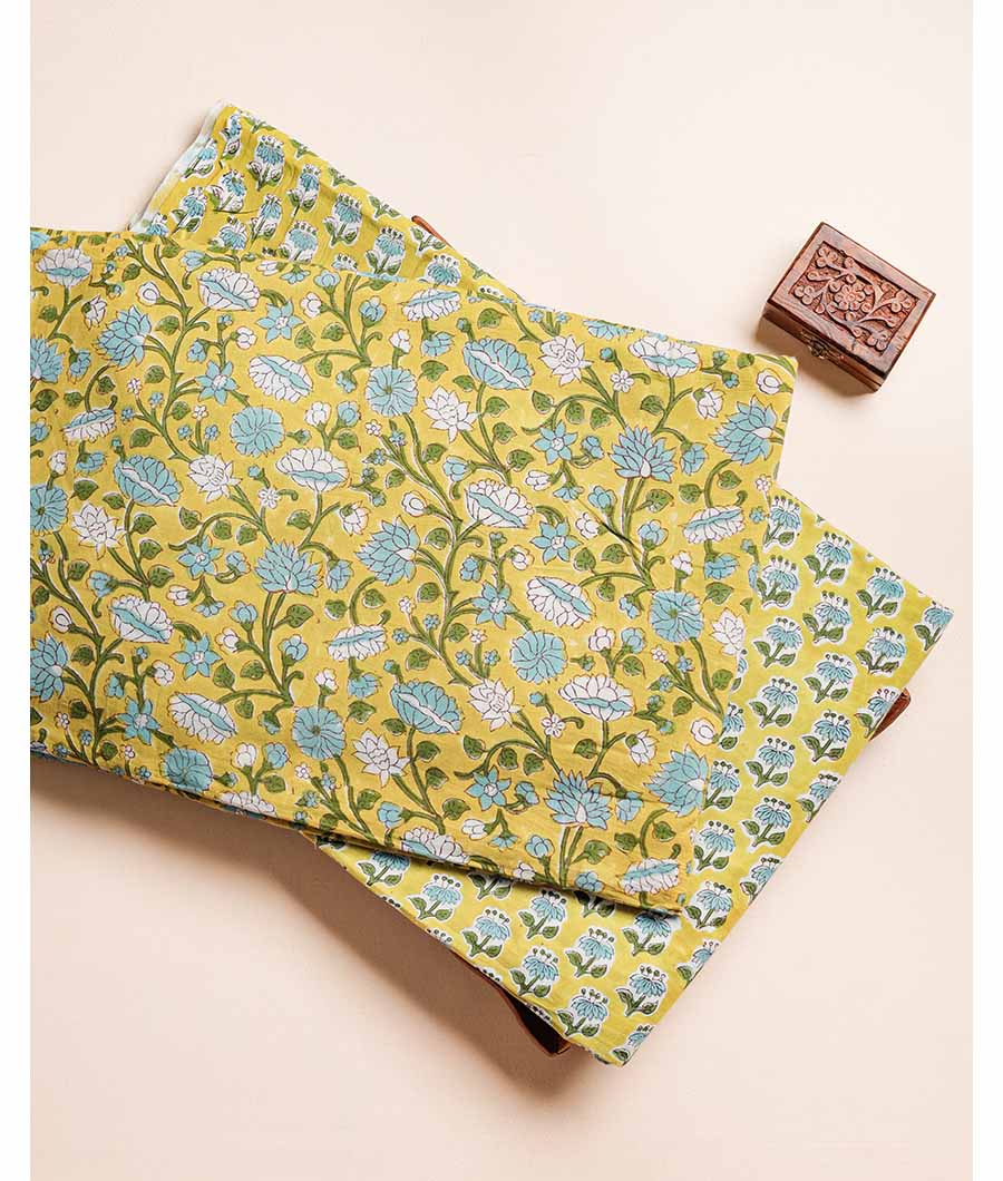 PURE COTTON HAND BLOCK PRINTED FABRIC