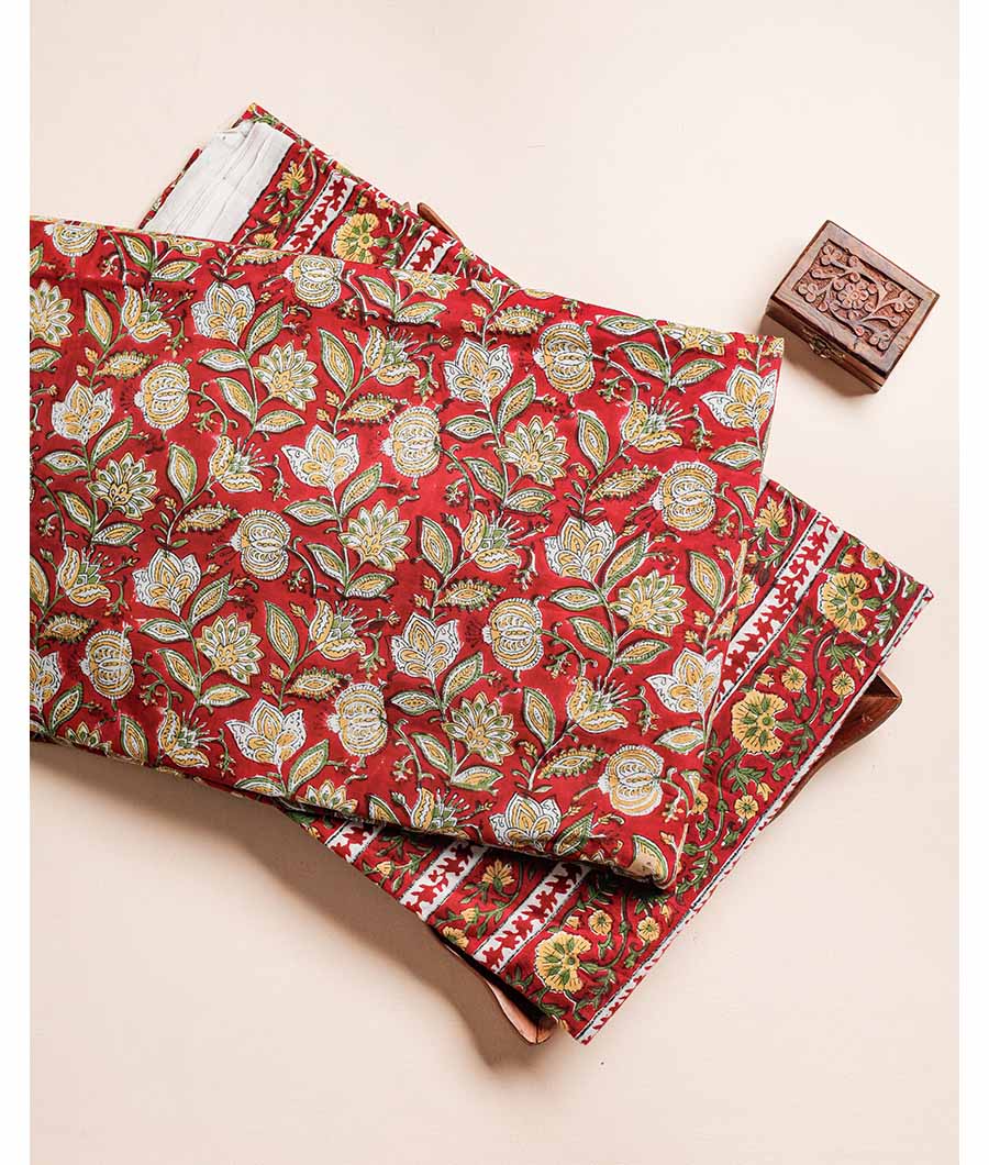 PURE COTTON HAND BLOCK PRINTED FABRIC