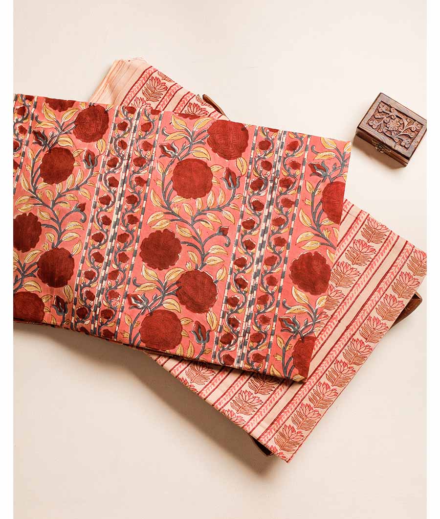 PURE COTTON HAND BLOCK PRINTED FABRIC