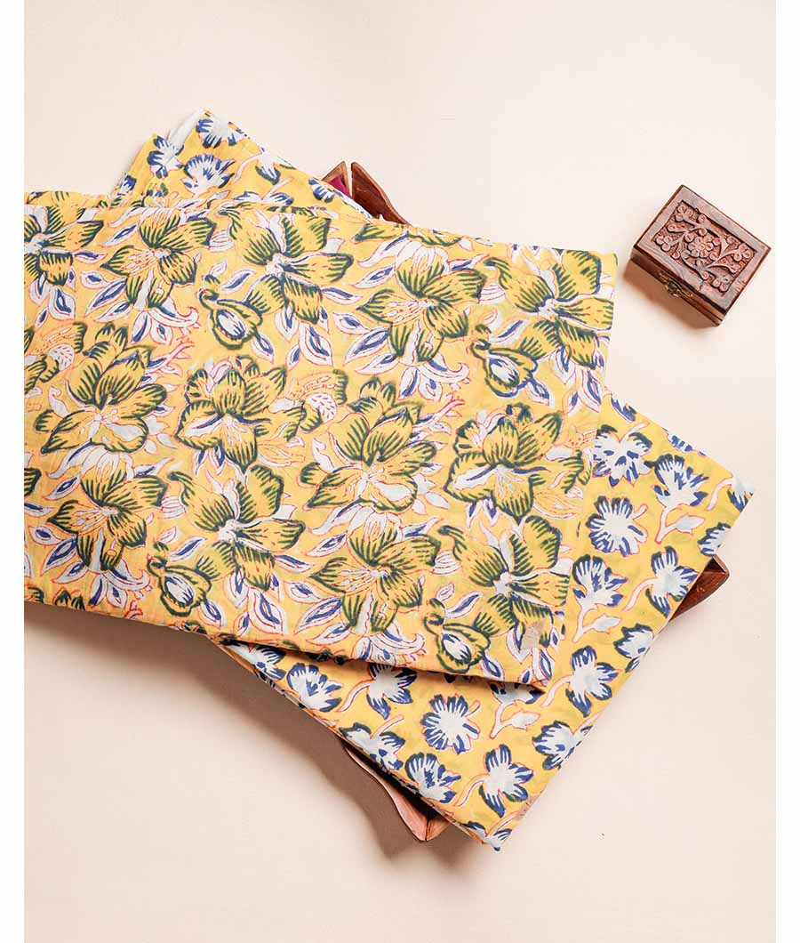 PURE COTTON HAND BLOCK PRINTED FABRIC