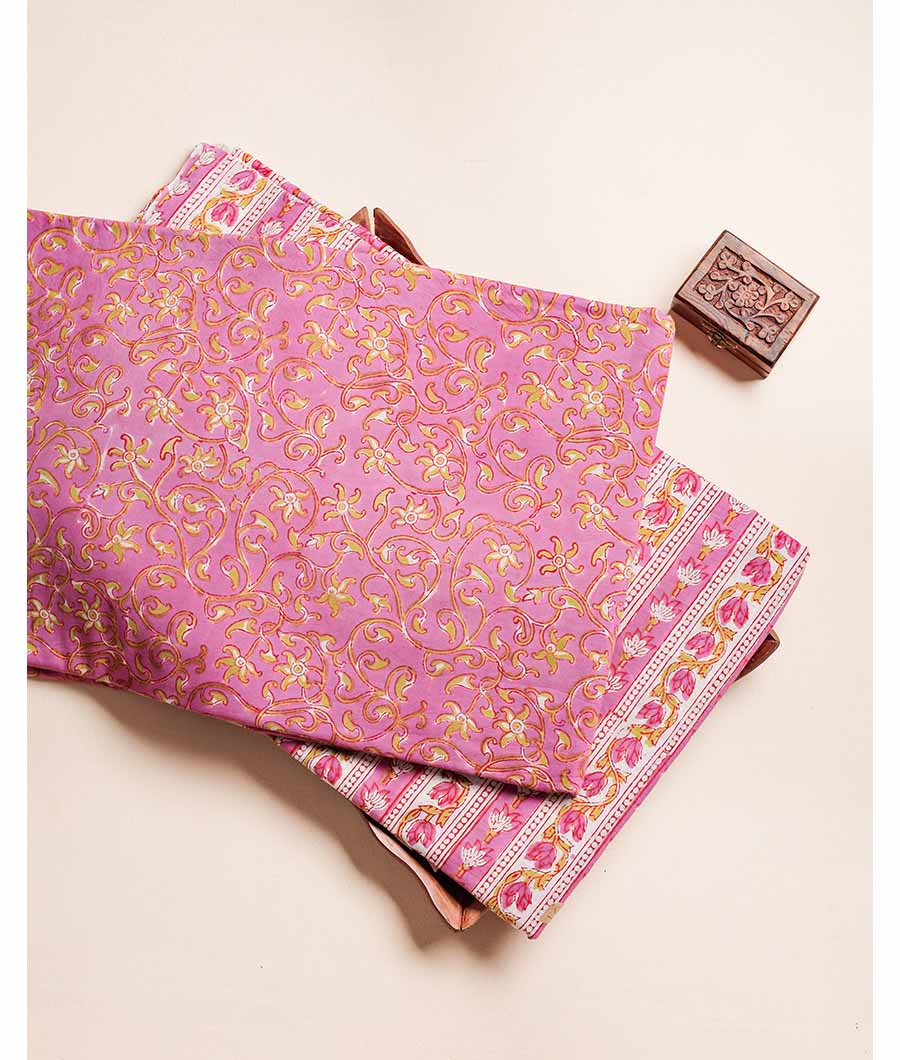 PURE COTTON HAND BLOCK PRINTED FABRIC
