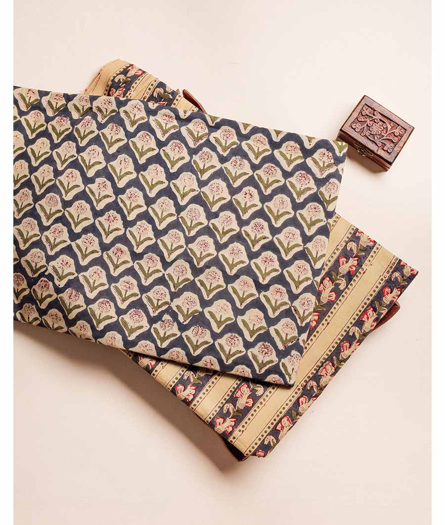 PURE COTTON HAND BLOCK PRINTED FABRIC