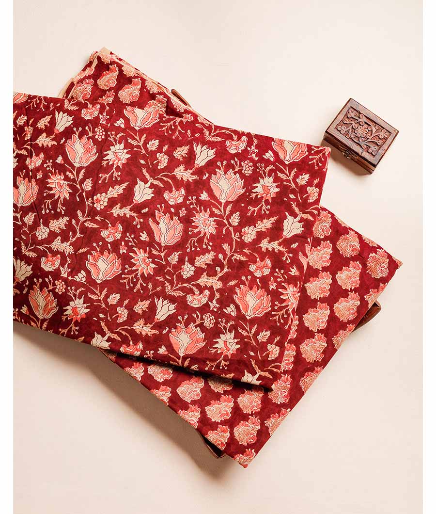 PURE COTTON HAND BLOCK PRINTED FABRIC