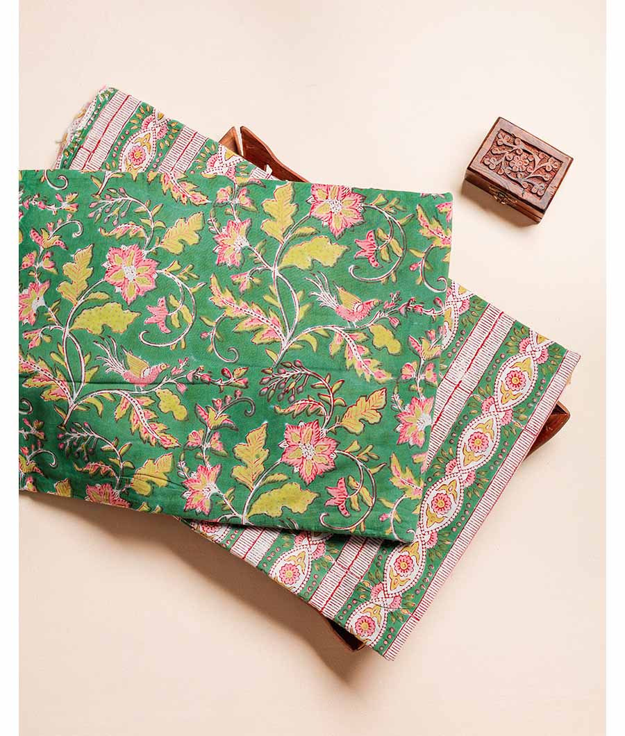 PURE COTTON HAND BLOCK PRINTED FABRIC