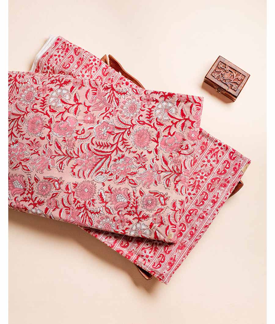 PURE COTTON HAND BLOCK PRINTED FABRIC