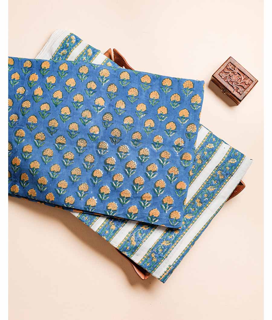PURE COTTON HAND BLOCK PRINTED FABRIC