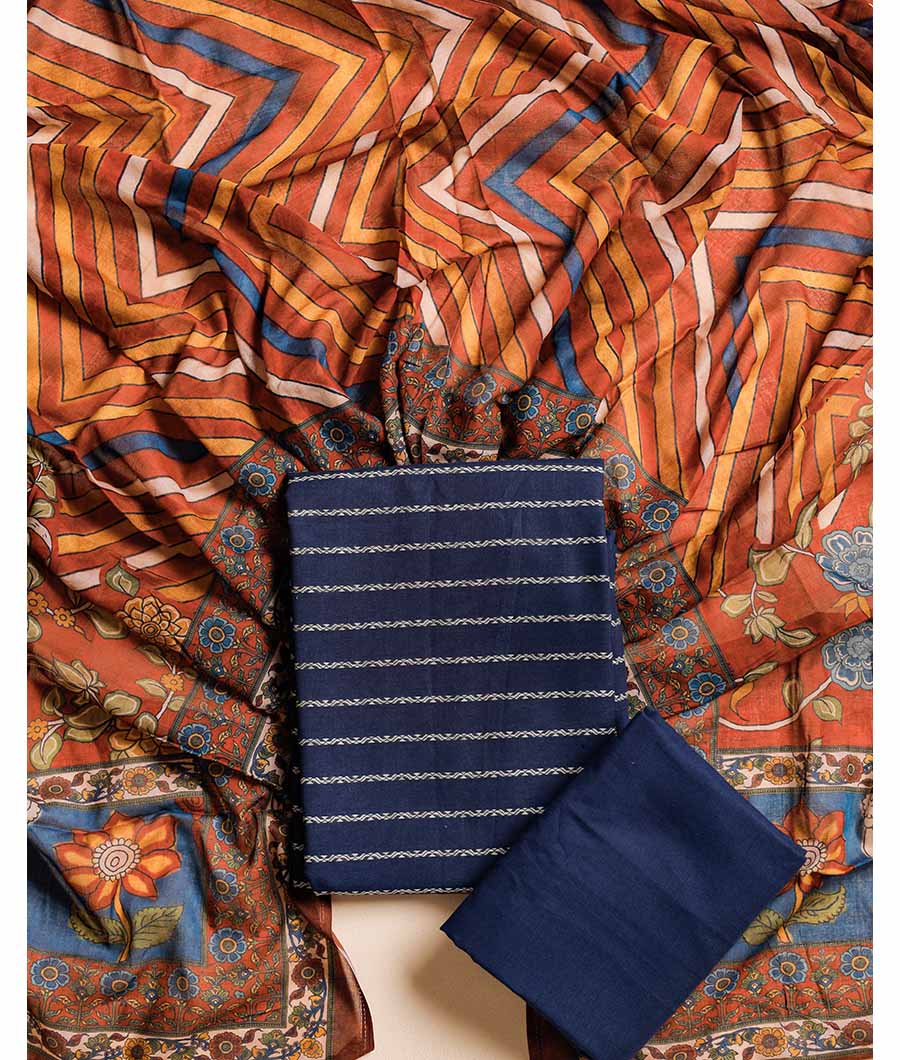 GUL RANG PURE COTTON WOVEN SUIT SET WITH KALAMKARI DUPATTA