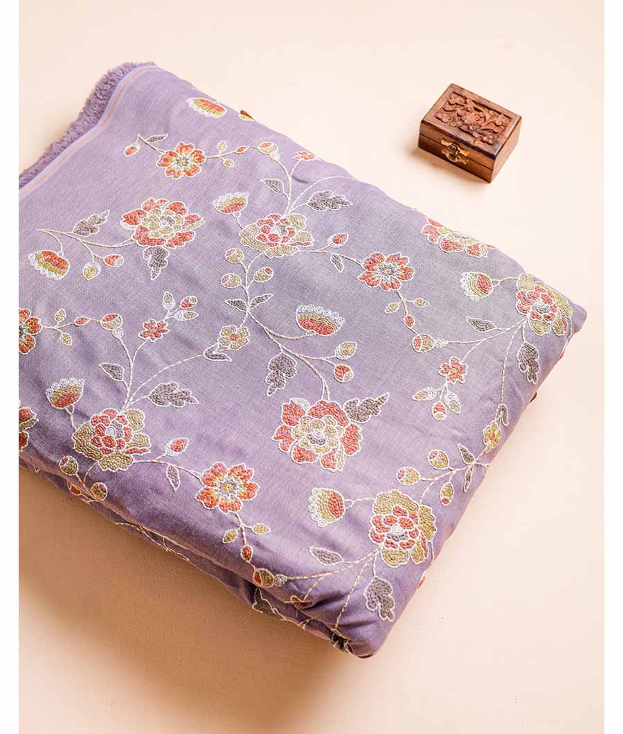 COTTON LINEN EMBROIDERED FABRIC