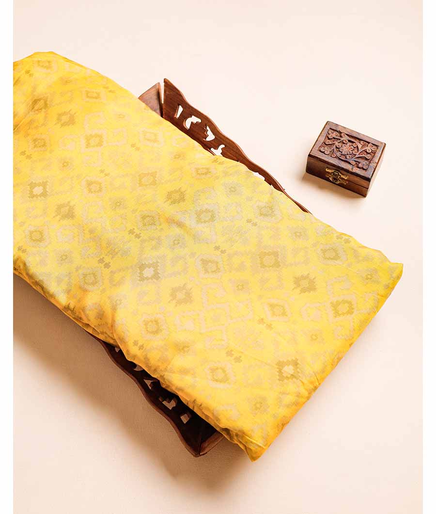 SOFT SILK IKAT PRINTED FABRIC