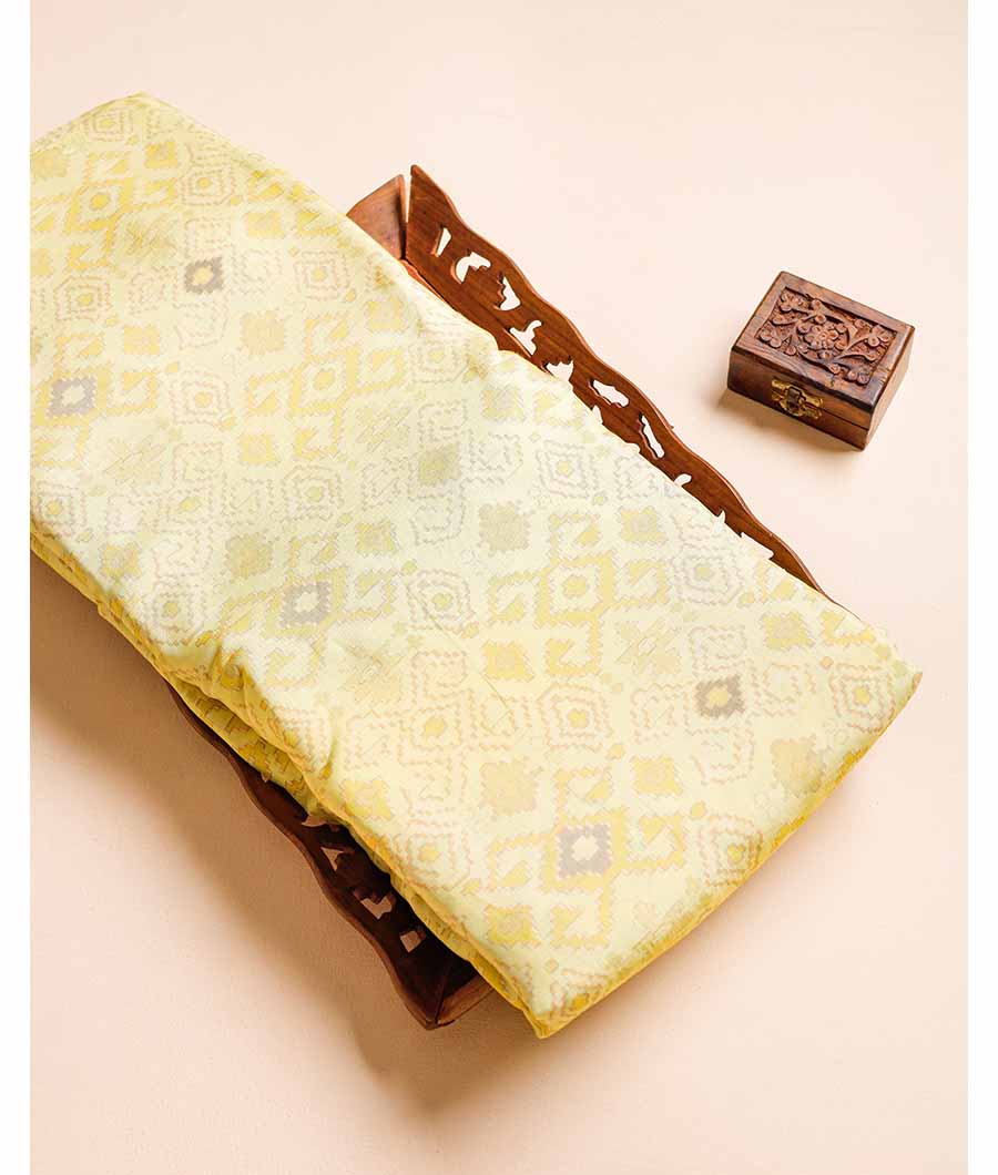SOFT SILK IKAT PRINTED FABRIC