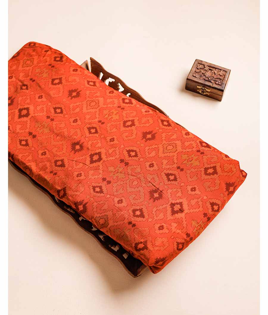 SOFT SILK IKAT PRINTED FABRIC