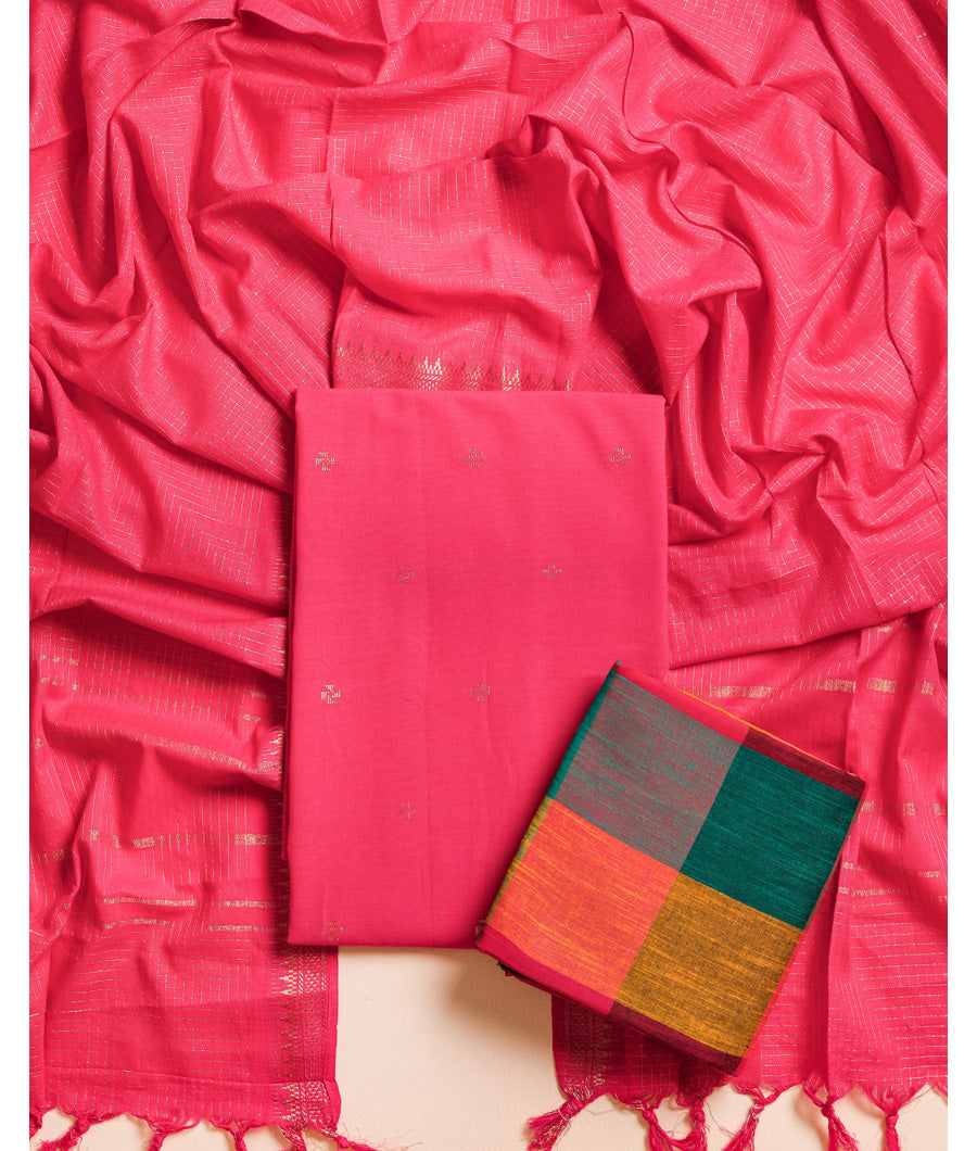 COTTON LUREX HERITAGE SUIT SET