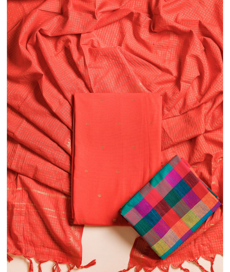 COTTON LUREX HERITAGE SUIT SET