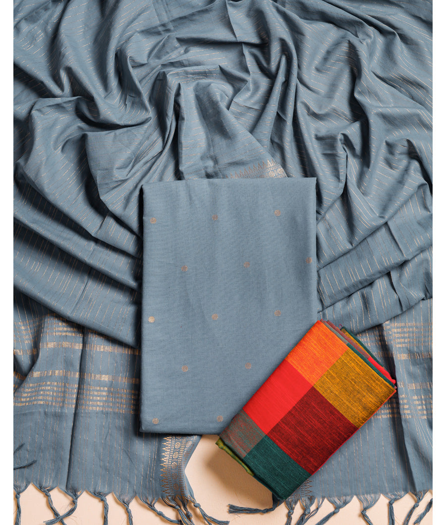 COTTON LUREX HERITAGE SUIT SET