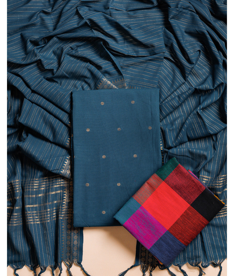 COTTON LUREX HERITAGE SUIT SET