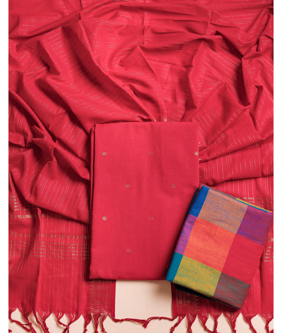 COTTON LUREX HERITAGE SUIT SET