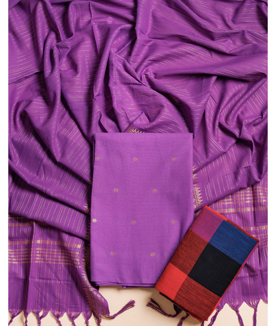 COTTON LUREX HERITAGE SUIT SET