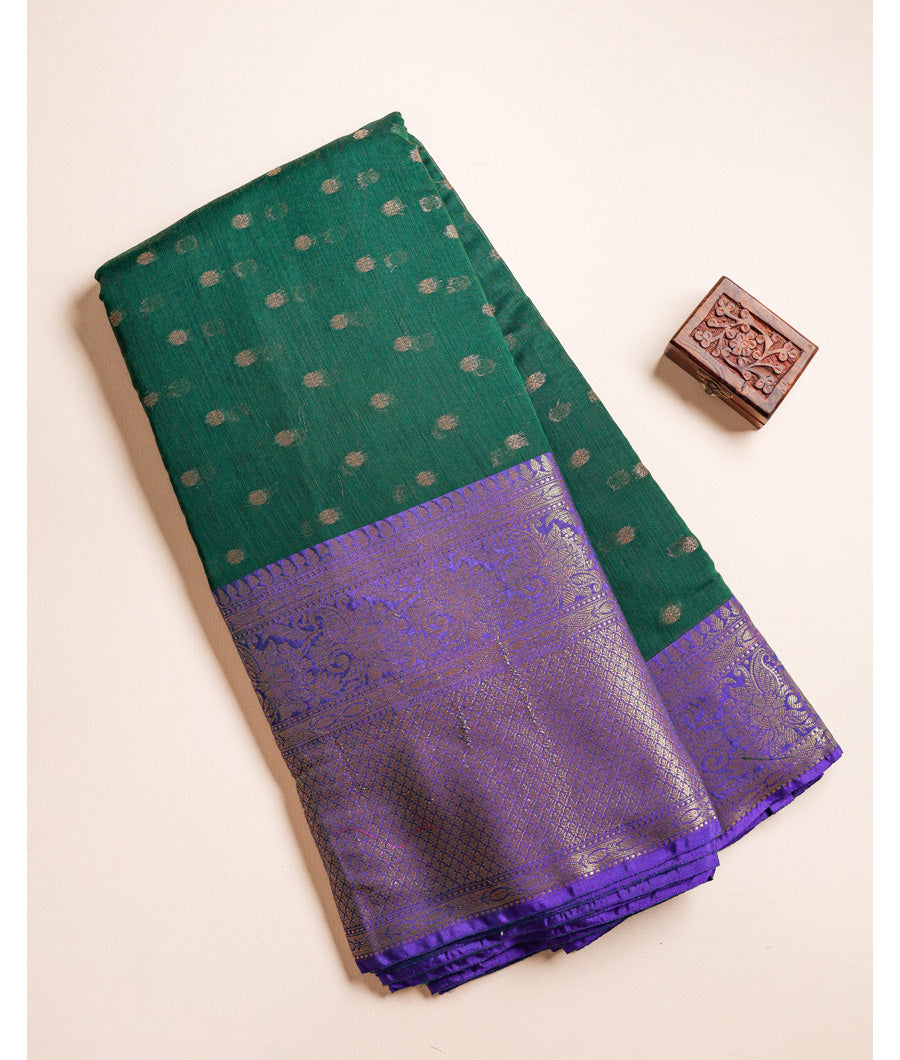 COTTON SILK NARAYANPET BORDER FABRIC