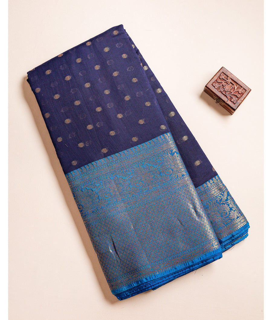 COTTON SILK NARAYANPET BORDER FABRIC
