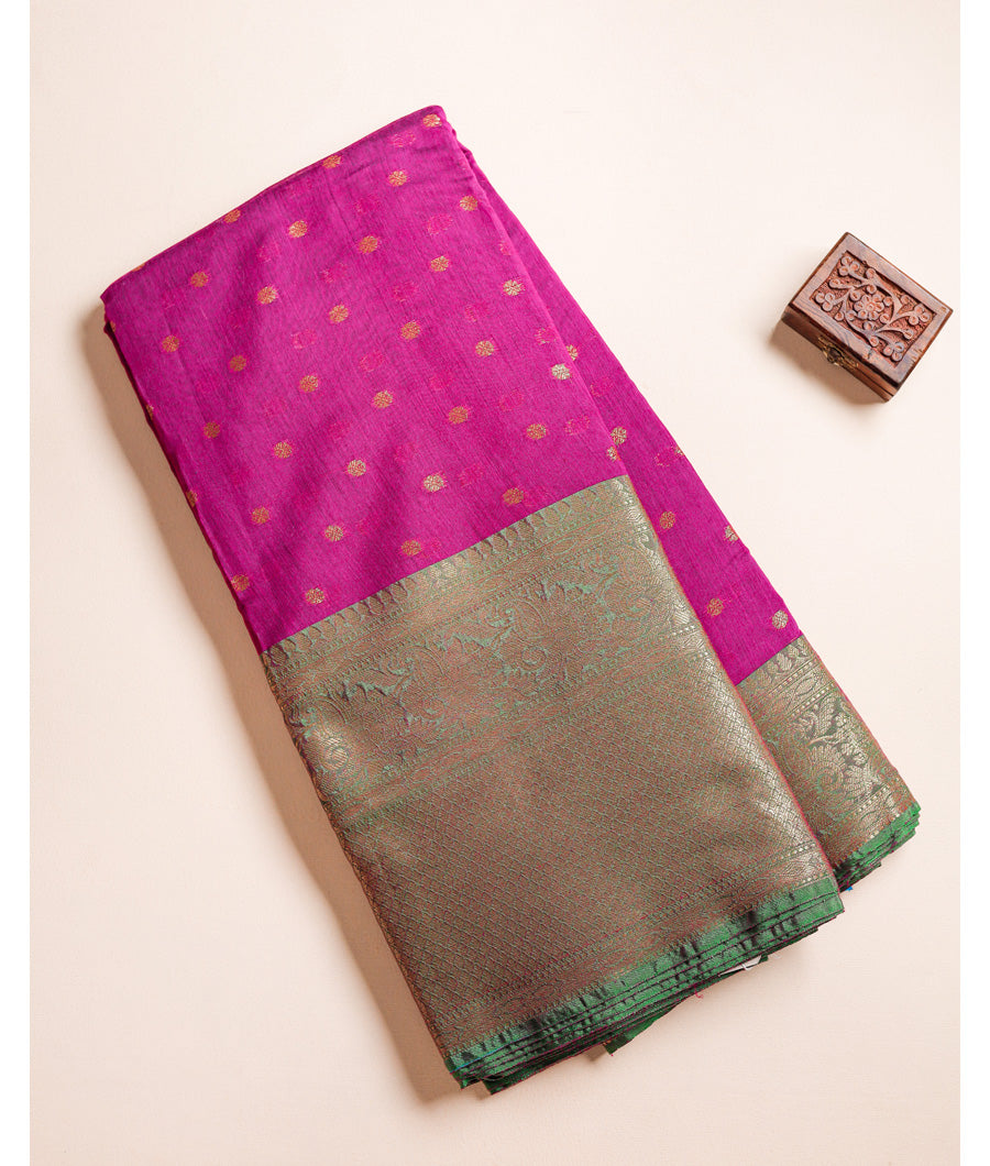 COTTON SILK NARAYANPET BORDER FABRIC