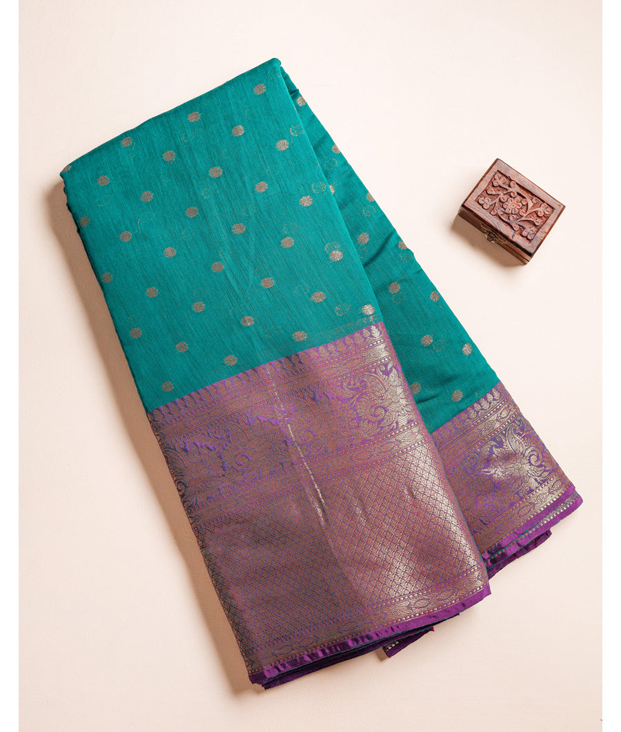 COTTON SILK NARAYANPET BORDER FABRIC