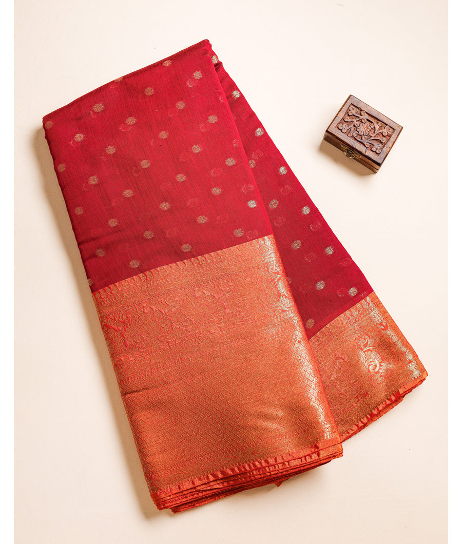 COTTON SILK NARAYANPET BORDER FABRIC