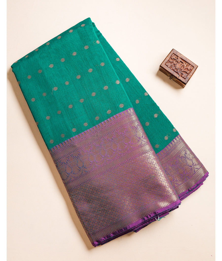 COTTON SILK NARAYANPET BORDER FABRIC