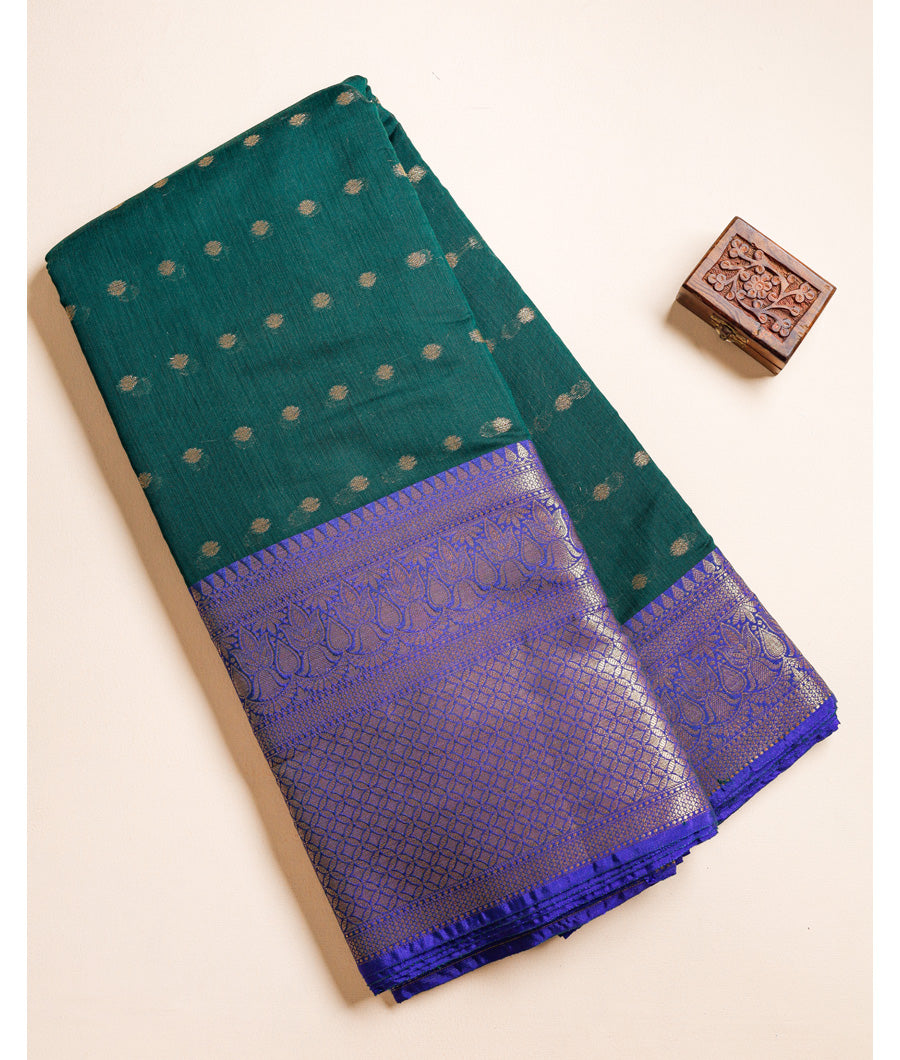 COTTON SILK NARAYANPET BORDER FABRIC