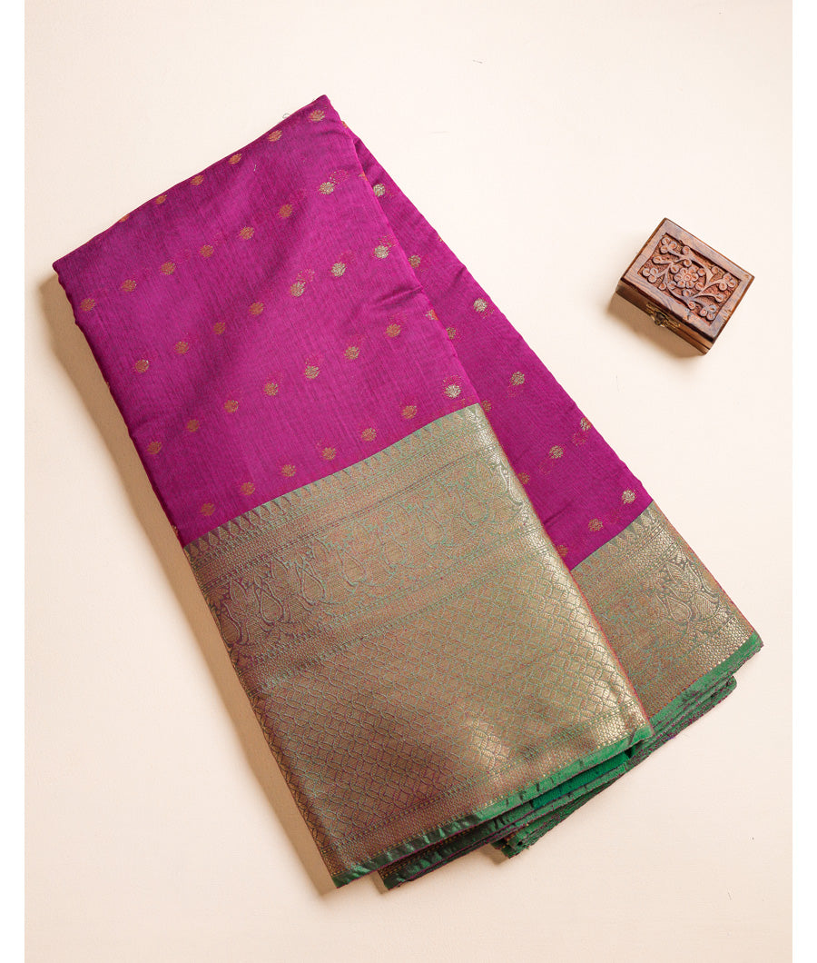 COTTON SILK NARAYANPET BORDER FABRIC