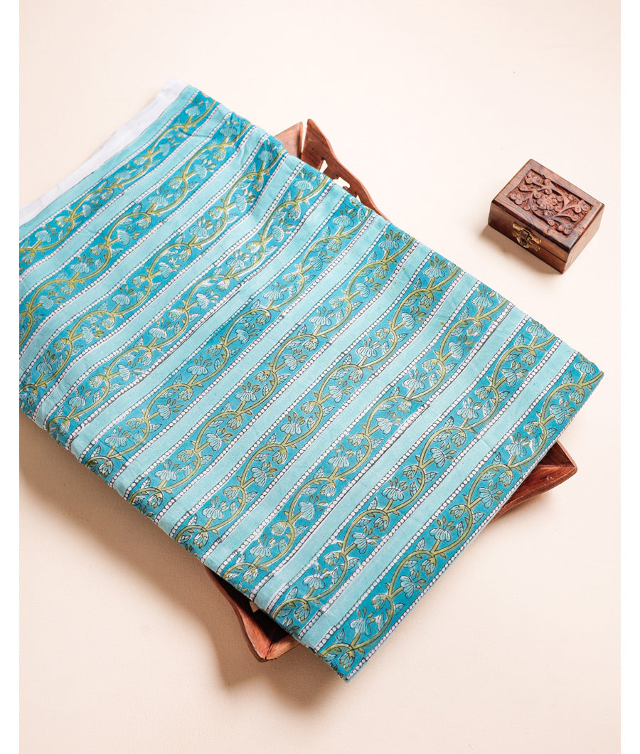 PURE COTTON HAND BLOCK PRINTED FABRIC