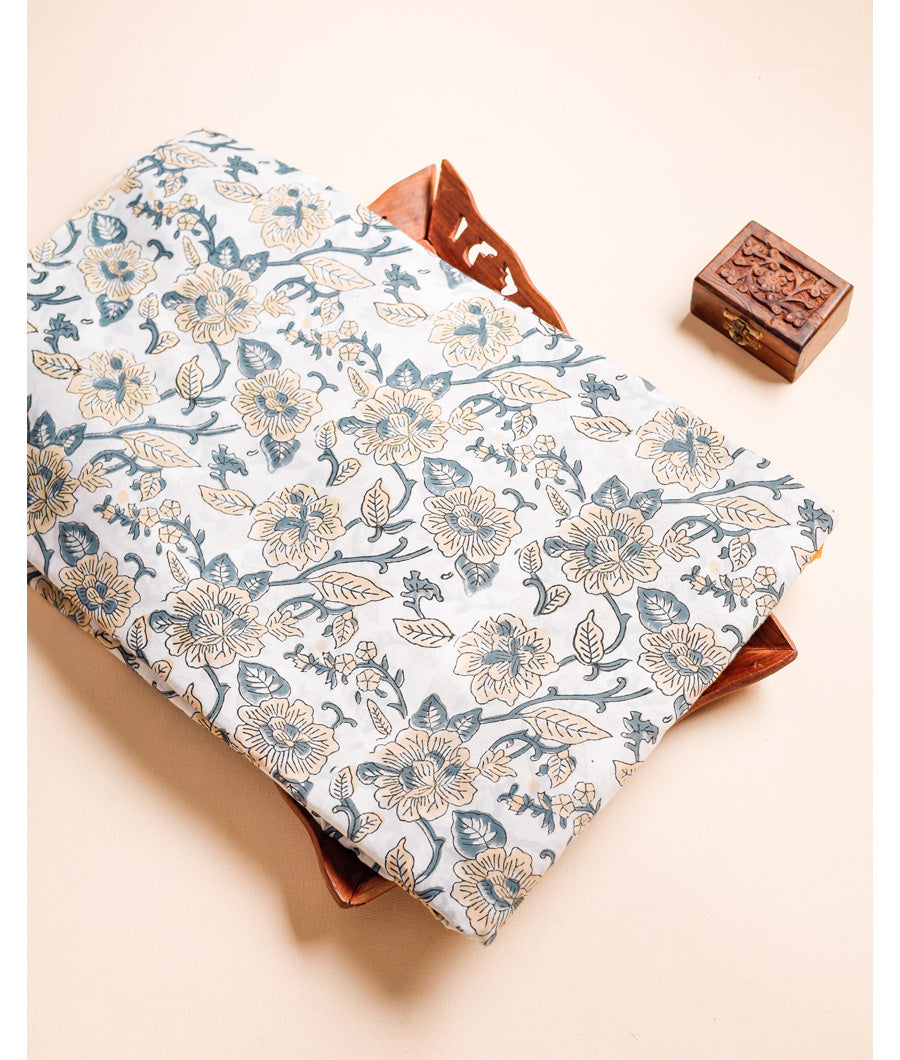PURE COTTON HAND BLOCK PRINTED FABRIC