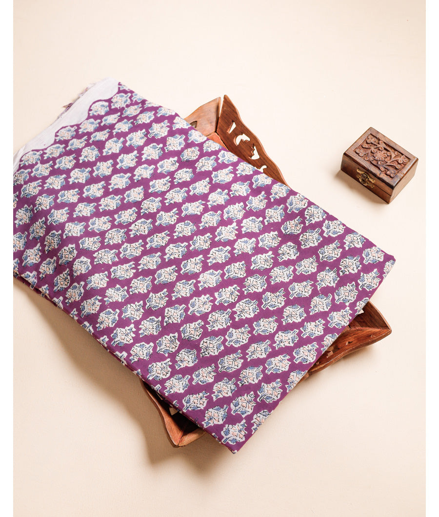 PURE COTTON HAND BLOCK PRINTED FABRIC