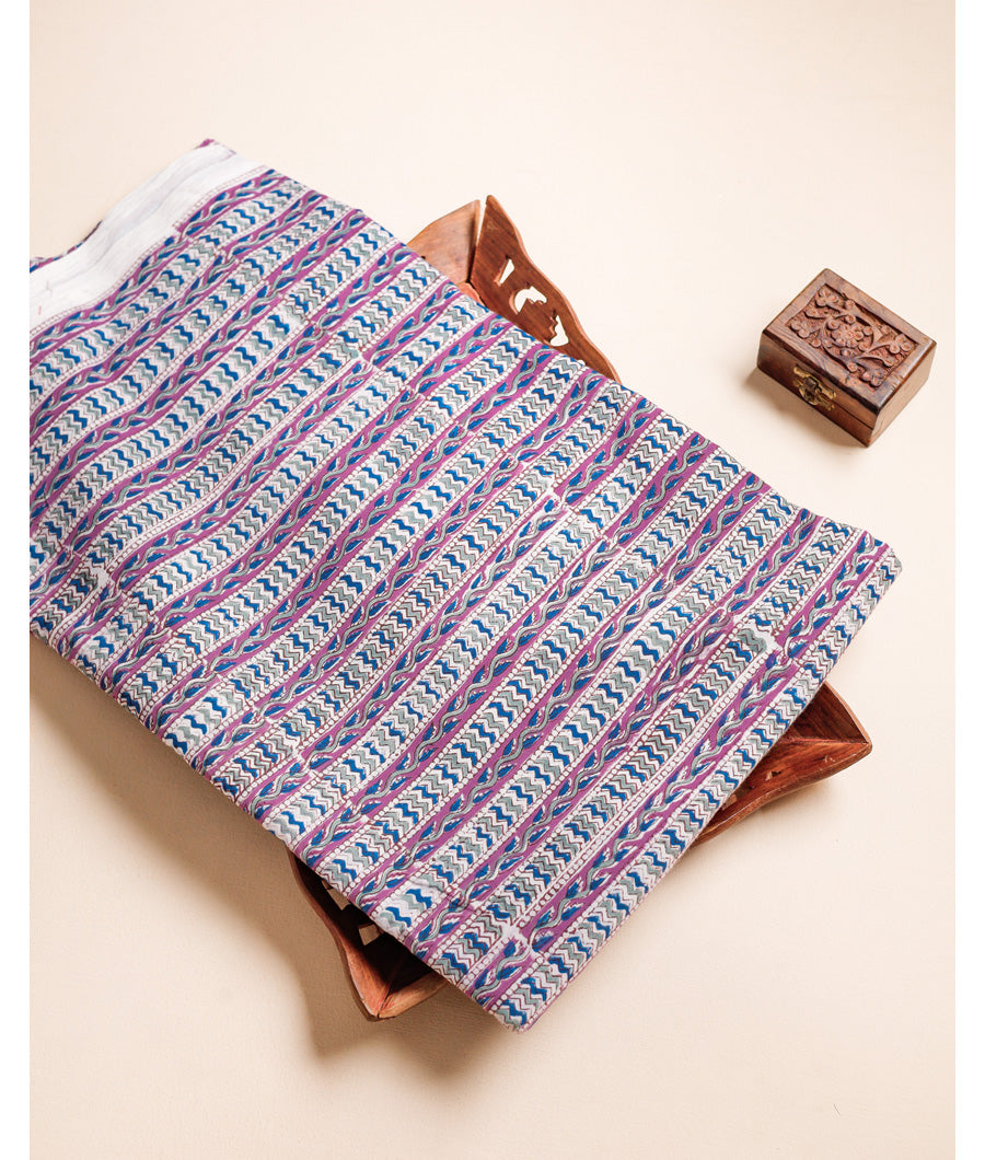 PURE COTTON HAND BLOCK PRINTED FABRIC