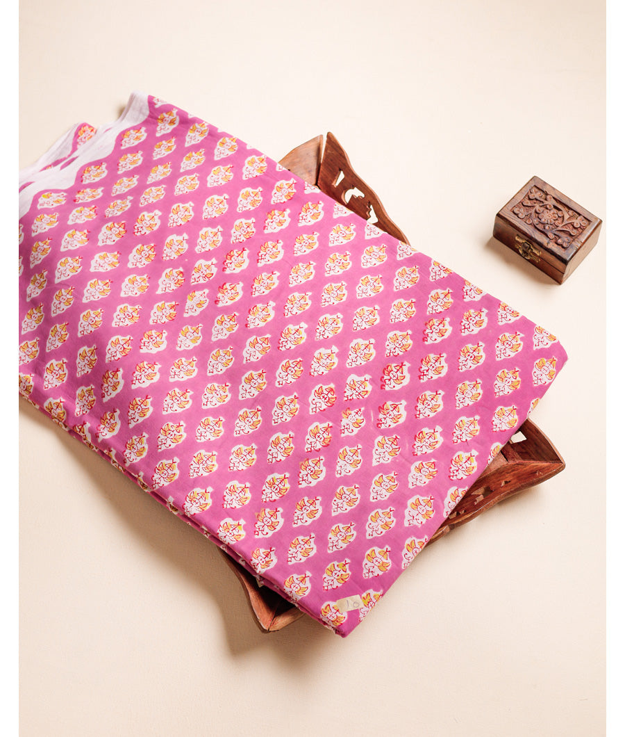 PURE COTTON HAND BLOCK PRINTED FABRIC